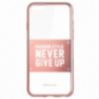 Baseus ultra cienkie etui ochronne dla Apple iPhone 6 / 6s - Never give up - różowo-złote