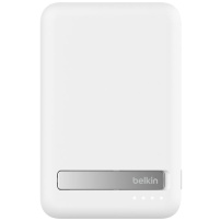BELKIN Boost Charge Pro bezprzewodowy powerbank MagSafe ze stojakiem i portem USB-C - 8 000 mAh - biały