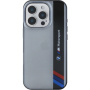 BMW Etui IML Motorsport Vertical Stripe do iPhone'a 16 Pro - szare