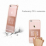Baseus ultra cienkie etui ochronne dla Apple iPhone 6 / 6s - Never give up - różowo-złote