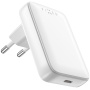 FIXED Slim GaN ładowarka sieciowa z portem USB-C - 30W - biała