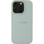 Guess Ziarnista Classic Etui z logo MagSafe do iPhone'a 16 Pro - zielone