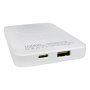 Bezprzewodowy powerbank Appleking z szybkim ładowaniem MagSafe i wyświetlaczem - 10 000 mAh - biała