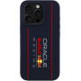 Oracle Red Bull Racing Pionowe silikonowe etui z logo z MagSafe do iPhone'a 16 Pro - ciemnoniebieski