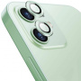 Enkay Ochronne szkło hartowane kamery tylnej z aluminiową ramką do iPhone 12 / 12 mini - zielony