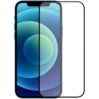 Matowa folia ochronna na cały ekran do iPhone 12 / 12 Pro - czarna ramka