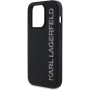 Karl Lagerfeld Etui z brokatowym logo 3D z gumy do iPhone'a 13 Pro - czarne