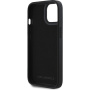 Karl Lagerfeld Etui z brokatowym logo 3D z gumy do iPhone'a 14 - czarne