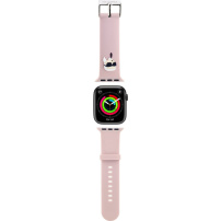 Karl Lagerfeld Pasek Karl Head NFT do zegarka Apple 42 mm / 41 mm / 40 mm / 38 mm - różowy