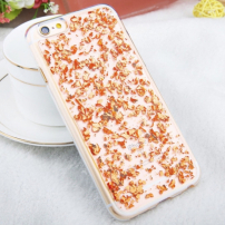 Etui ochronne ze wzorem rozdrobnionego metalu dla Apple iPhone 6 Plus / 6S Plus - różowo-złote