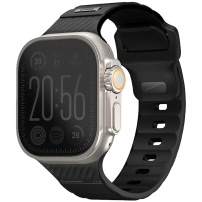 UNIQ Pasek Stride wytrzymały do Apple zegarka Ultra 49 mm / 46 mm / 45 mm / 44 mm / 42 mm - czarny
