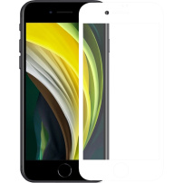 Rurihai szkło 3D hartowane do iPhone 7 / 8 - białe
