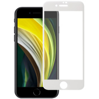 Rurihai szkło 4D hartowane do iPhone 7 / 8 - białe