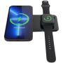 Swissten 2w1 bezprzewodowa ładowarka do iPhone / Apple Watch / AirPods - 10W - czarna