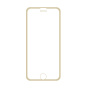 Super trwałe szkło hartowane (Tempered Glass) do części przedniej Apple iPhone 6 / 6S - cienka złota ramka