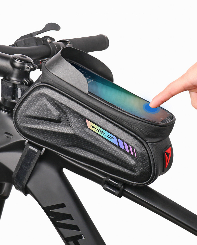 Wheel up Bike Bag wodoodporna torba rowerowa z miejscem na iPhone'a - czarna