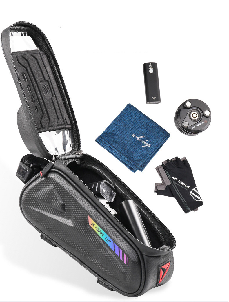 Wheel up Bike Bag wodoodporna torba rowerowa z miejscem na iPhone'a - czarna
