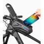 Wheel up Bike Bag wodoodporna torba rowerowa z miejscem na iPhone'a - czarna