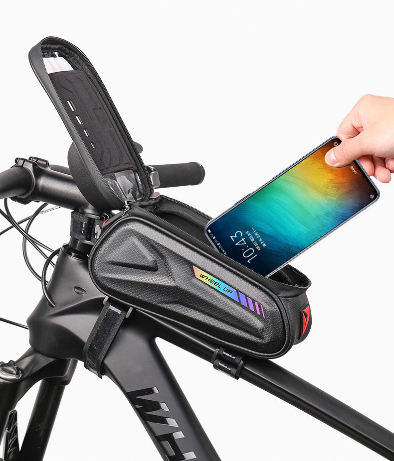 Wheel up Bike Bag wodoodporna torba rowerowa z miejscem na iPhone'a - czarna