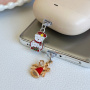 Zatyczka przeciwpyłowa z zawieszką do złącza USB-C dla urządzeń Apple - piernik