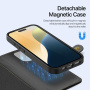 DUX DUCIS Etui Lawa 2w1 z odpinaną klapką i MagSafe oraz portfelem do iPhone'a 16 Pro - czarne