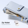 DUX DUCIS Etui Lawa 2w1 z odpinaną klapką z MagSafe i portfelem do iPhone'a 16 Pro - niebieskie