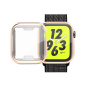 Metaliczne etui zamykane z miękkiego tworzywa sztucznego z ochroną wyświetlacza do Apple Watch 40mm - różowozłote