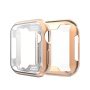 Metaliczne etui zamykane z miękkiego tworzywa sztucznego z ochroną wyświetlacza do Apple Watch 40mm - różowozłote