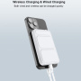 Appleking bezprzewodowy power bank MagSafe ze stojakiem i portem USB-C - 5000 mAh - czarny