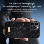 SULADA Eleganckie etui z brokatem na iPhone'a 16 Pro - czarne