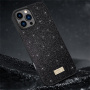 SULADA Eleganckie etui z brokatem na iPhone'a 16 Pro - czarne