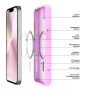 DUX DUCIS Matowe etui Yind z MagSafe na iPhone'a 16e - różowe