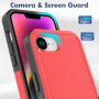 Super wytrzymałe etui do iPhone 16e / 17e - czerwone