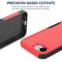 Super wytrzymałe etui do iPhone 16e / 17e - czerwone