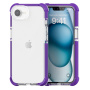 Przezroczyste etui z kolorową ramką do iPhone 16e / 17e - fioletowy