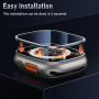 Wiwu szkło hartowane z metalową ramką do Apple zegarka Ultra 49mm - srebrny