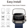 Wiwu szkło hartowane z metalową ramką do Apple zegarka Ultra 49 mm - czarny