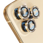 NORTHJO szkło z kryształkami do ochrony tylnego obiektywu aparatu do iPhone'a 12 Pro Max - złoty