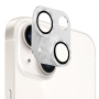 NORTHJO szkło hartowane z metalową ramką chroniące obiektywy aparatów do iPhone'a 13 / 13 mini - srebrne