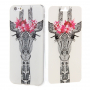 Otwierany / flip gumowy futerał do iPhone 6 / 6S - żyrafa