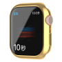 Metaliczne etui zamykane z miękkiego tworzywa sztucznego z ochroną ekranu do Apple Watch 45mm - złote