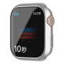 Metaliczne etui zamykane z miękkiego plastiku z ochroną wyświetlacza do Apple Watch 41mm - srebrne