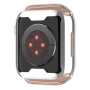 Metaliczne etui zamykane z miękkiego plastiku z ochroną wyświetlacza do Apple Watch 41mm - srebrne
