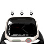 Matowe etui zamykane ze szkłem hartowanym Anti-Spy do Apple Watch Ultra 49mm - żółte