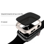 Matowe etui zamykane ze szkłem hartowanym Anti-Spy do Apple Watch Ultra 49mm - żółte