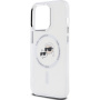 Karl Lagerfeld IML K&CH Heads Metal Frame cover z MagSafe do iPhone'a 15 Pro Max - przezroczysty