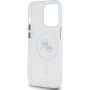 Karl Lagerfeld IML K&CH Heads Metal Frame cover z MagSafe do iPhone'a 15 Pro Max - przezroczysty