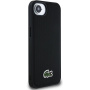 Lacoste Iconic Petit Pique Woven Logo etui z MagSafe do iPhone 16e / 17e - czarny