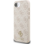 Guess 4G Small Metal Logo etui z MagSafe do iPhone 16e / 17e - różowy