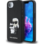 Karl Lagerfeld Saffiano Karl and Choupette etui do iPhone 16e / 17e - czarne